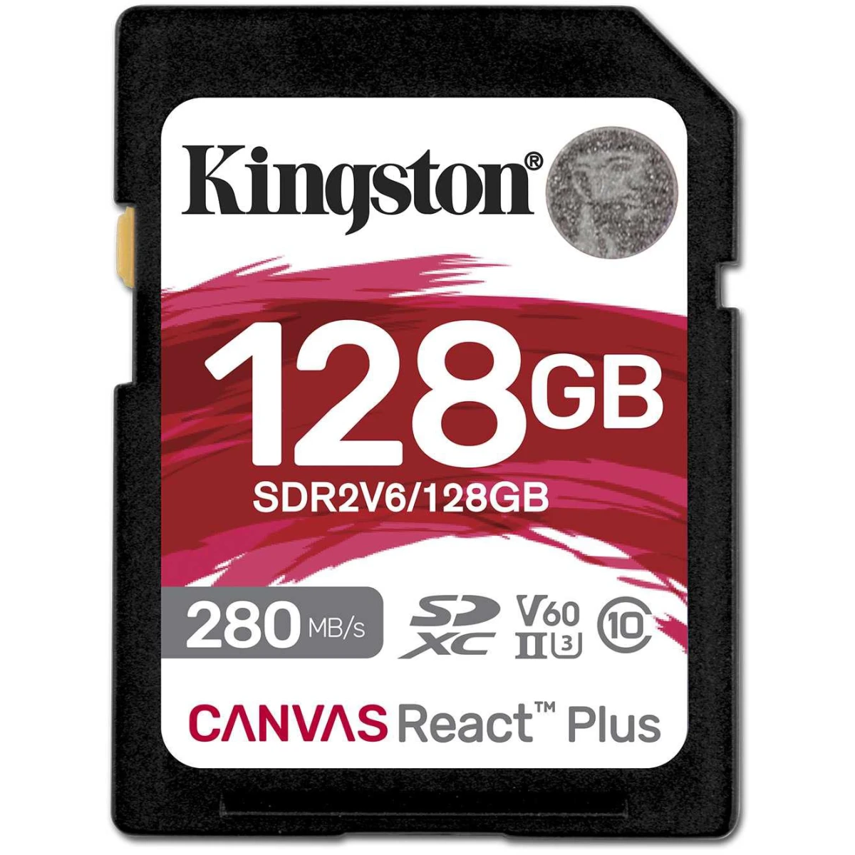 ..... Карта памяти 128Gb SD Kingston Canvas React Plus (SDR2V6/128GB) Б/У