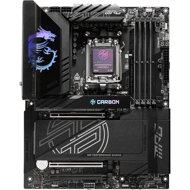 ..... Материнская плата MSI MPG X870E CARBON WIFI (9360) из ремонта
