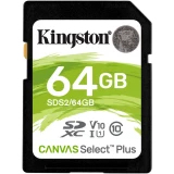 ..... Карта памяти 64Gb SD Kingston Canvas Select Plus (SDS2/64GB) Б/У