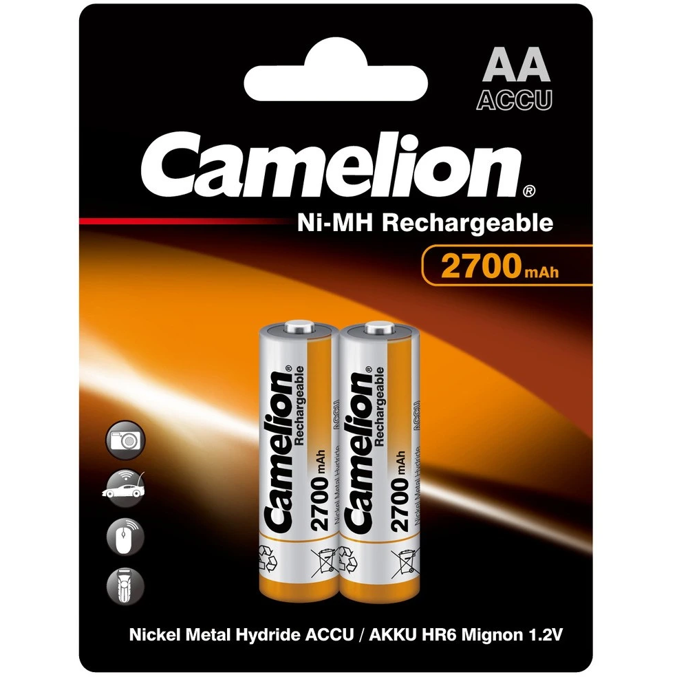 ..... Аккумулятор Camelion (AA, 2700mAh, 2 шт.) Б/У - NH-AA2700BP2