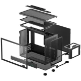 Корпус DeepCool CH160 Plus Black (R-CH160-BKNGM0-G)