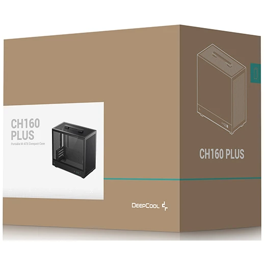 Корпус DeepCool CH160 Plus Black - R-CH160-BKNGM0-G - фото 11