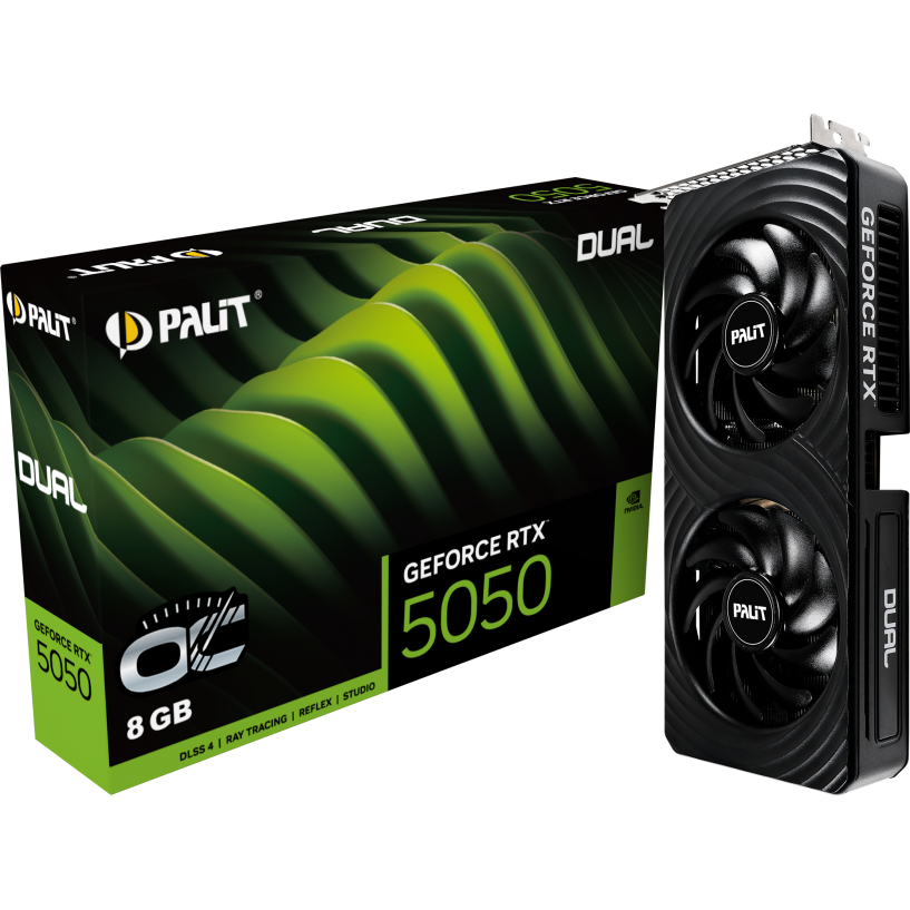Видеокарта NVIDIA GeForce RTX 5050 Palit Dual OC 8Gb (NE65050S19P1-GB2070D) - фото 11