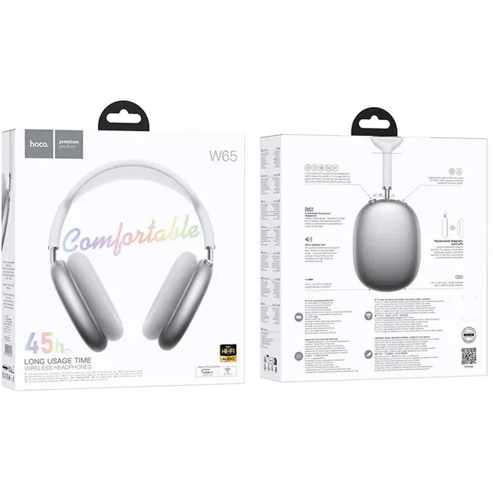 Гарнитура HOCO W65 Silver - 6942007650335 - фото 4
