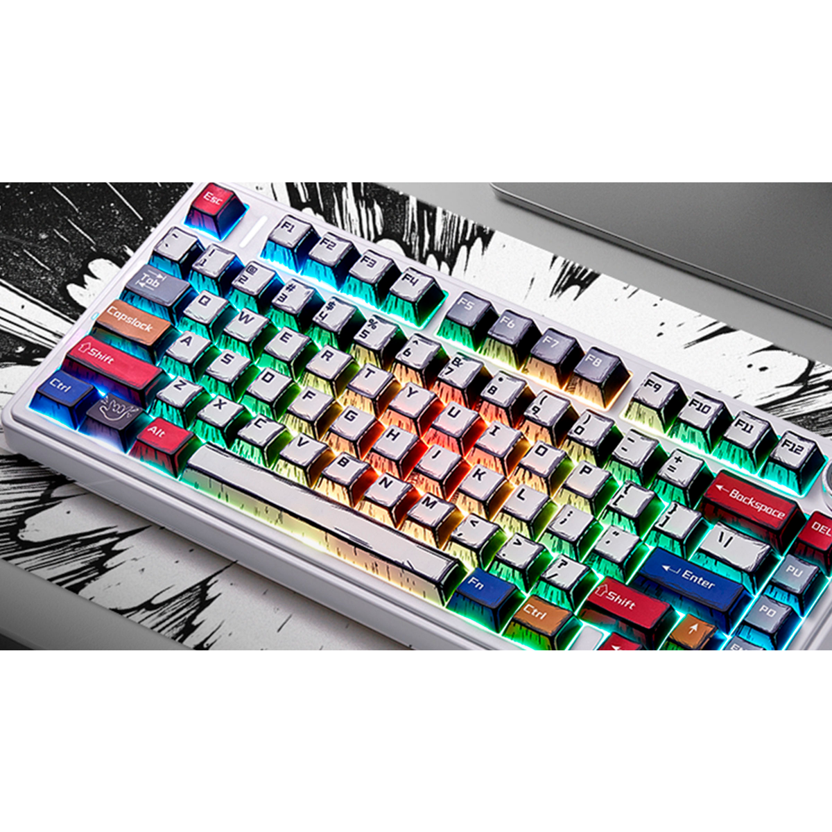 Клавиатура AULA F75 Comic (Light Green Switches) - фото 7