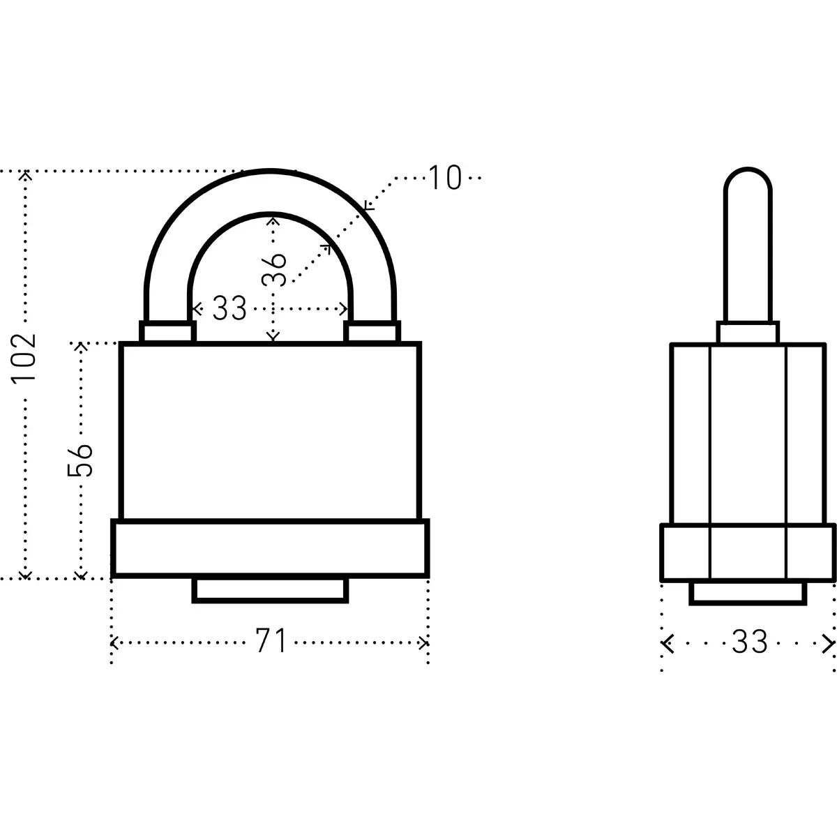 Замок навесной ПТК АЛЛЮР ВС1Ч-376П - фото 2