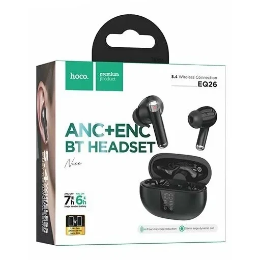 Гарнитура HOCO EQ26 Black - фото 3