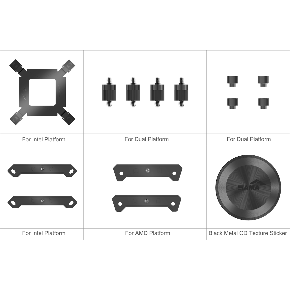 Кулер SAMA A60B Black - A60-BKWNNXOX-G - фото 7