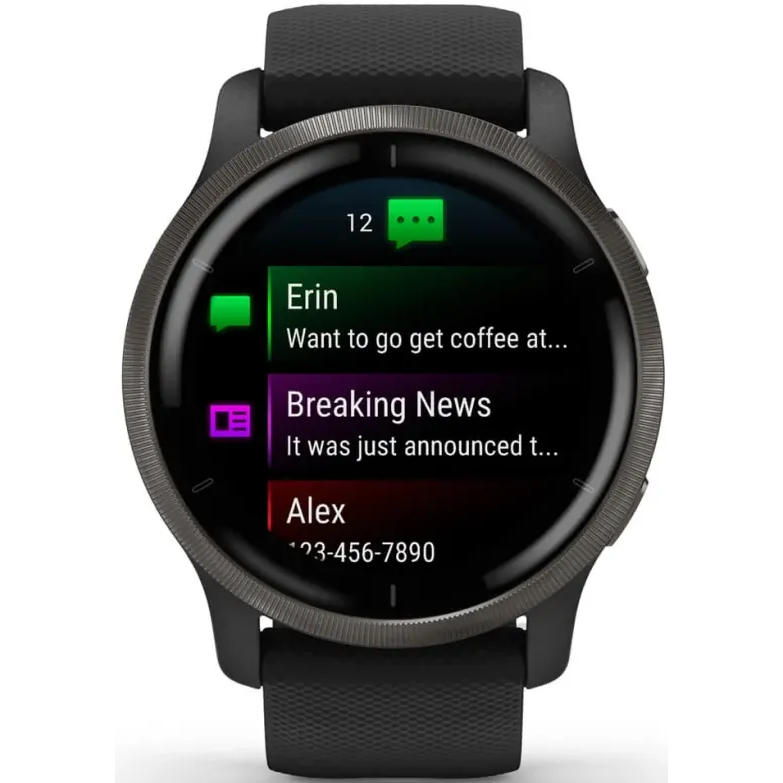 Умные часы Garmin Venu 2 Black - 010-02430-11 - фото 4