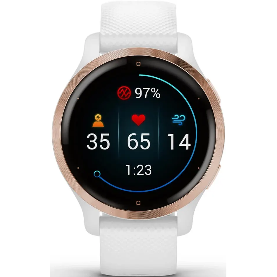 Умные часы Garmin Venu 2S Rose Gold/White - 010-02429-13 - фото 2