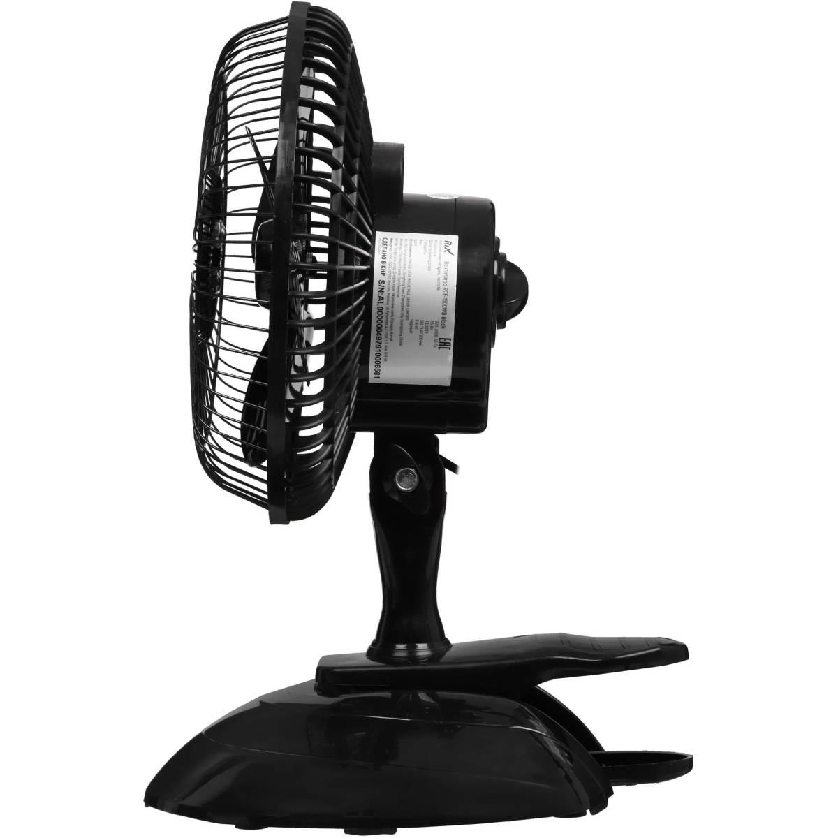 Настольный вентилятор Rix RDF-1500WB Black - фото 3
