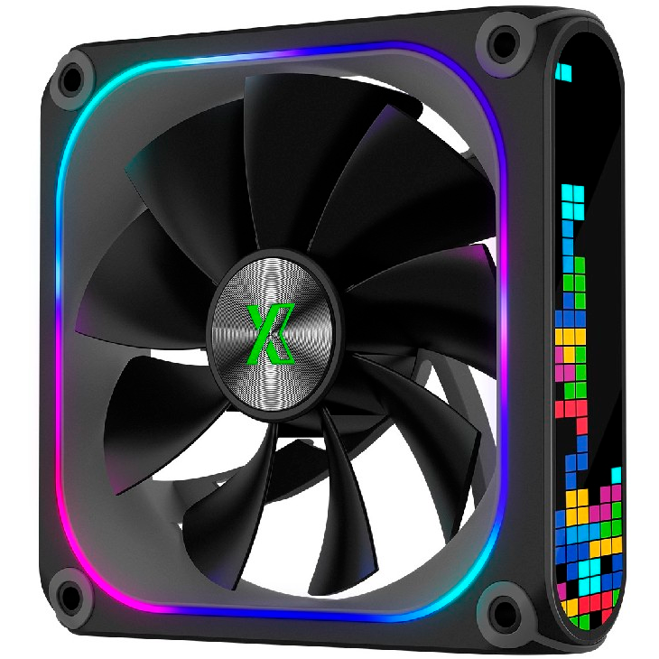 Вентилятор для корпуса XASTRA FZ120B ARGB Black - FZ120-1BA-CXX-GL - фото 2