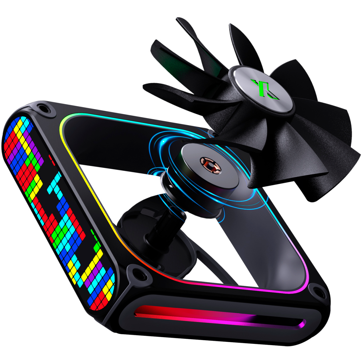 Вентилятор для корпуса XASTRA FZ120B ARGB Black - FZ120-1BA-CXX-GL - фото 3