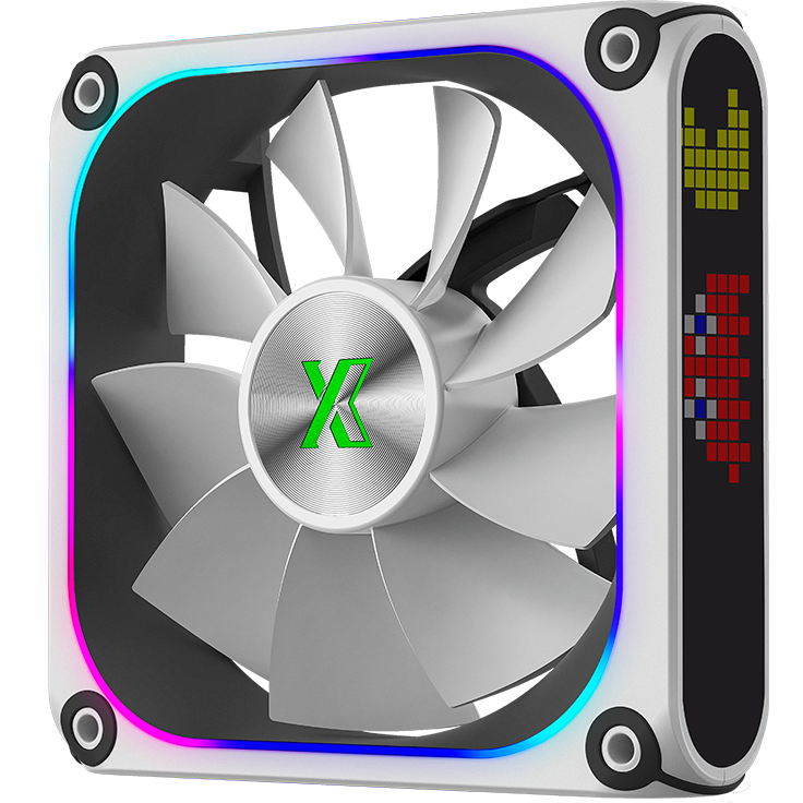Вентилятор для корпуса XASTRA FZ120W ARGB Reverse White - FZ120-1WA-CRX-GL - фото 4