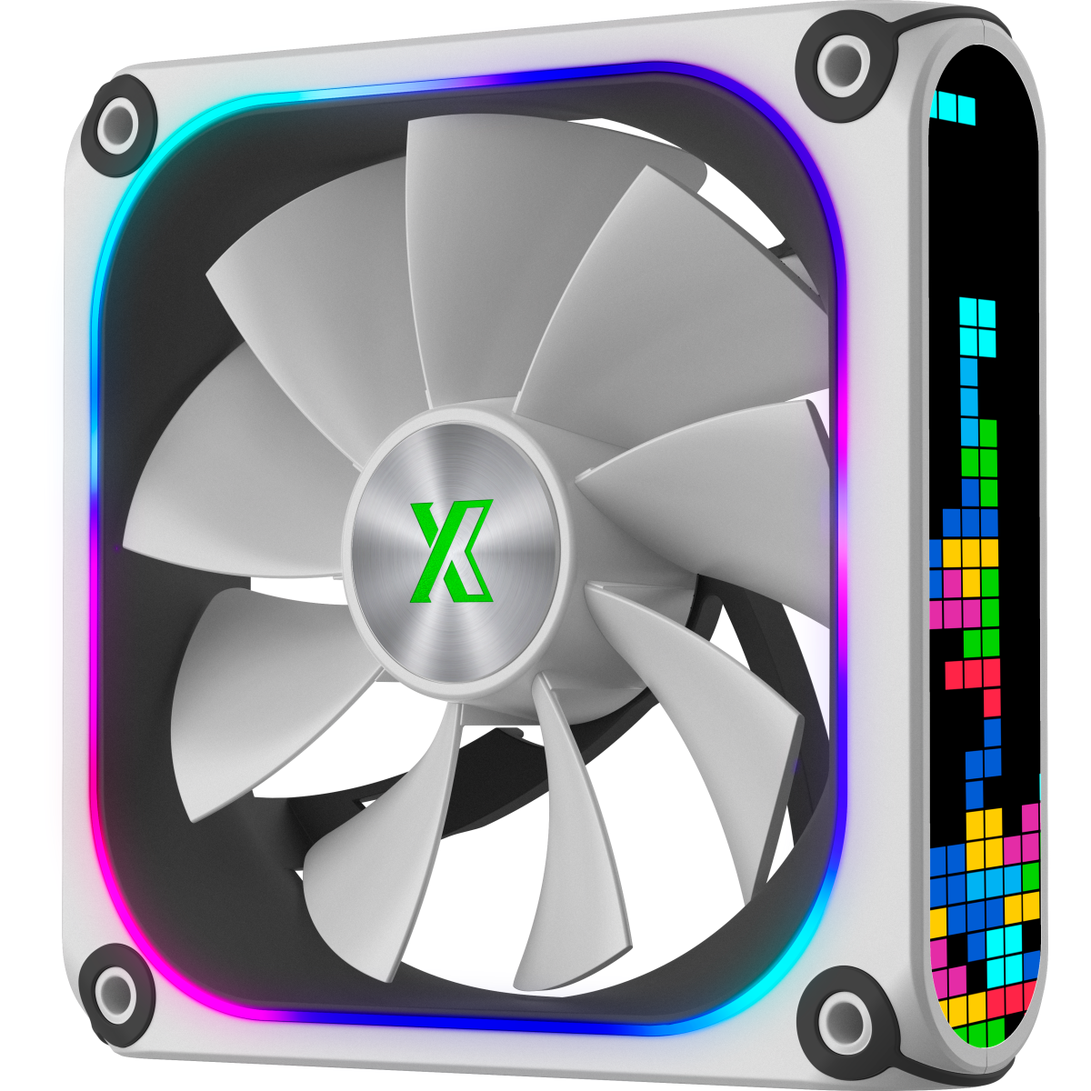 Вентилятор для корпуса XASTRA FZ120W ARGB White (3 шт.) - FZ120-3WA-CXX-GL - фото 3