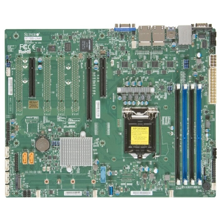 Серверная материнская плата SuperMicro X11SSI-LN4F-B