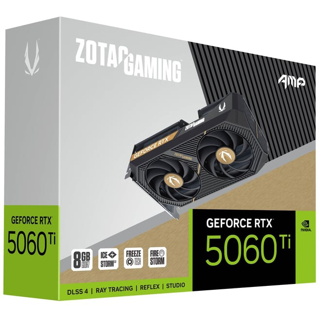 Видеокарта NVIDIA GeForce RTX 5060 Ti Zotac AMP OC 8Gb (ZT-B50610F-10M) - фото 6
