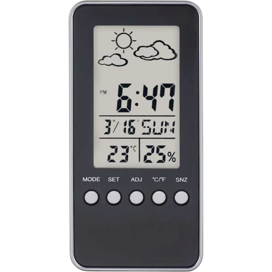 Метеостанция Perfeo Window Black (PF-S002A) - PF_A4863 - фото 2