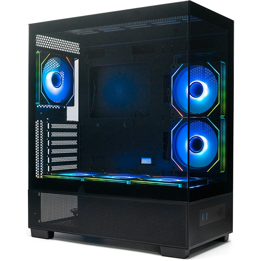 Корпус XASTRA Q500 6ARGB-C10-UC Black - Q500-6FM12A-C10-UC - фото 2