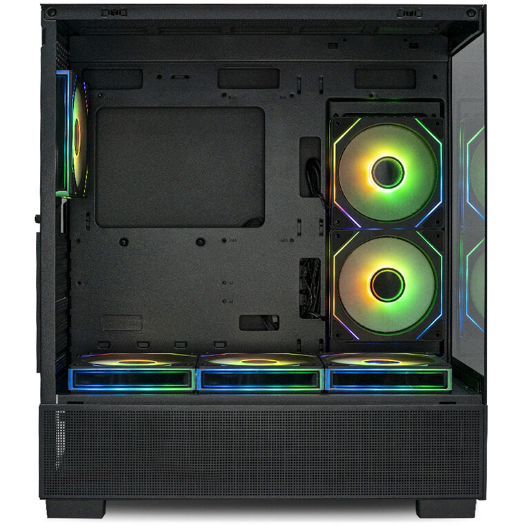 Корпус XASTRA Q500 6ARGB-C10-UC Black - Q500-6FM12A-C10-UC - фото 3