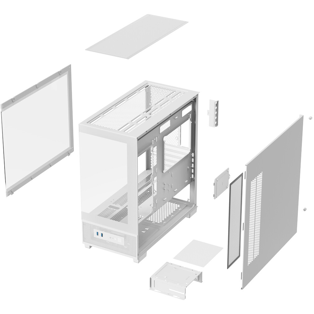 Корпус XASTRA Q500M 0F White - Q500M-0F-WH - фото 6