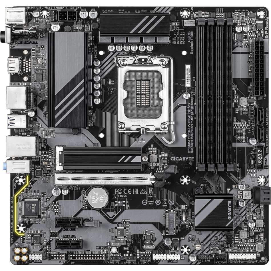 Материнская плата Gigabyte B760M DS3H WIFI6E GEN5