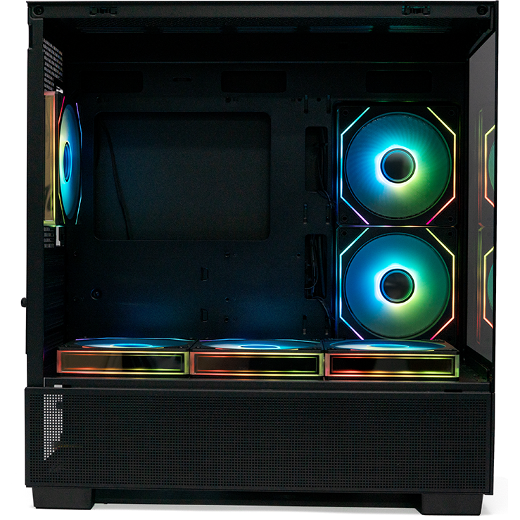 Корпус XASTRA Q500M 6ARGB-C10-UC Black - Q500M-6FM12A-C10-UC - фото 3