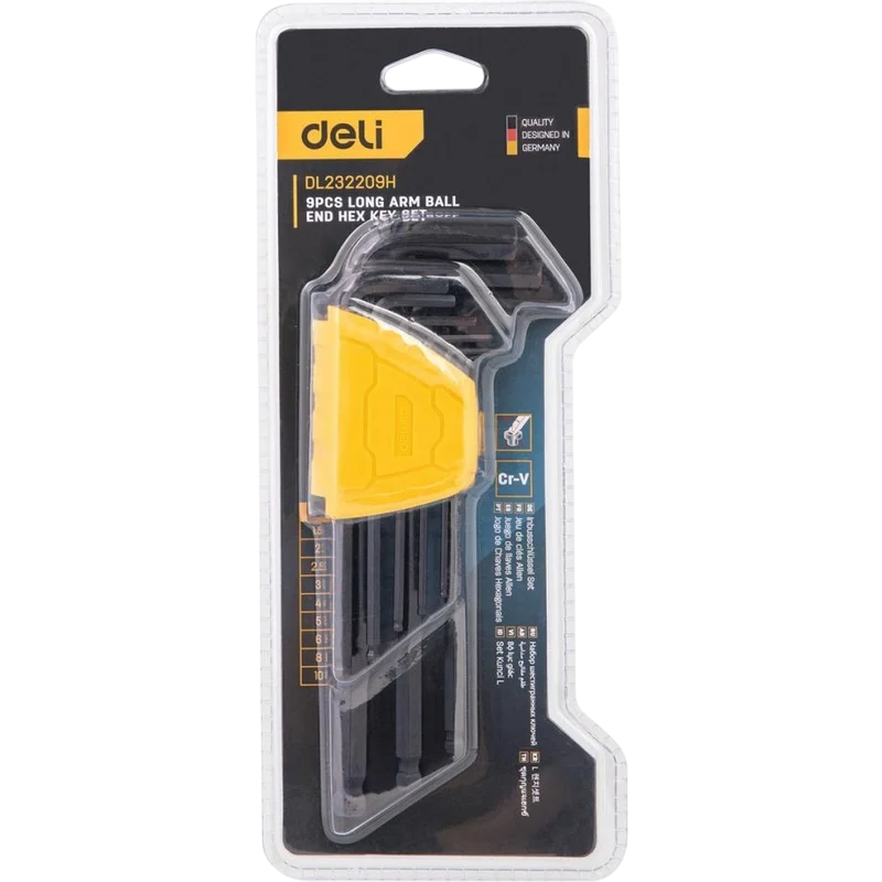Набор шестигранных ключей Deli DL232209H - фото 4