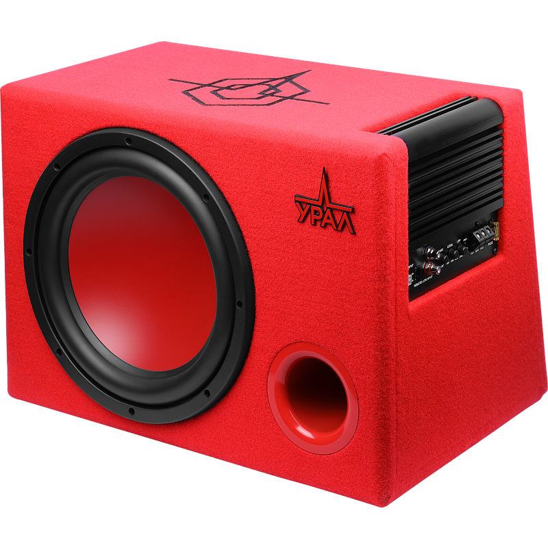 Сабвуфер УРАЛ АС-У12А Красный