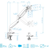 Кронштейн Kromax OFFICE-21 Silver (90635)