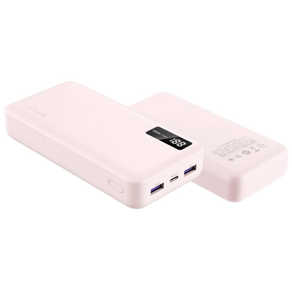 Внешний аккумулятор UGREEN 20000mAh PD 20W Power Bank Pink (PB312) - 65589B