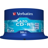Диск CD-R Verbatim 700Mb 52x AZO Crystal Cake Box (50 шт.) (43343)