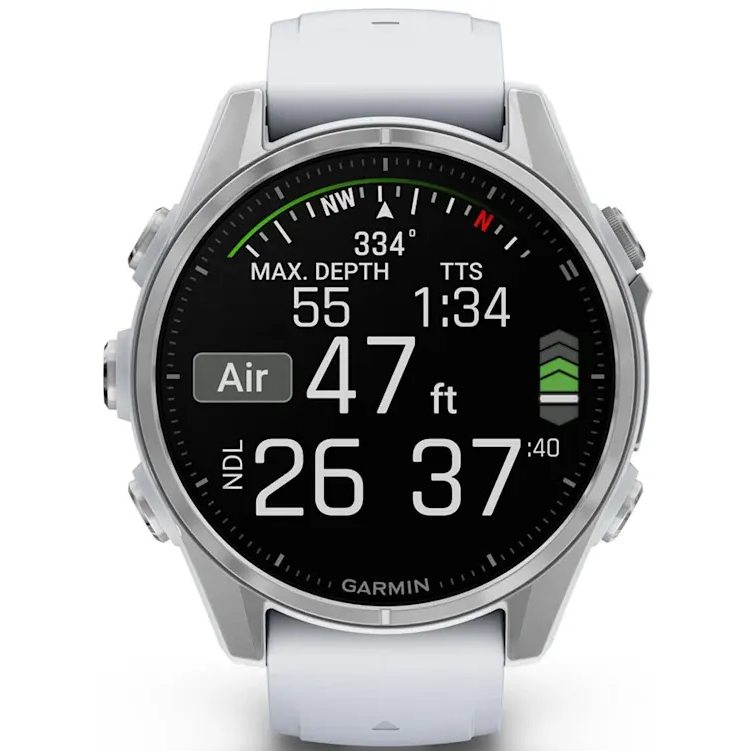 Умные часы Garmin Fenix 8 43mm AMOLED Silver/White - 010-02903-00 - фото 2