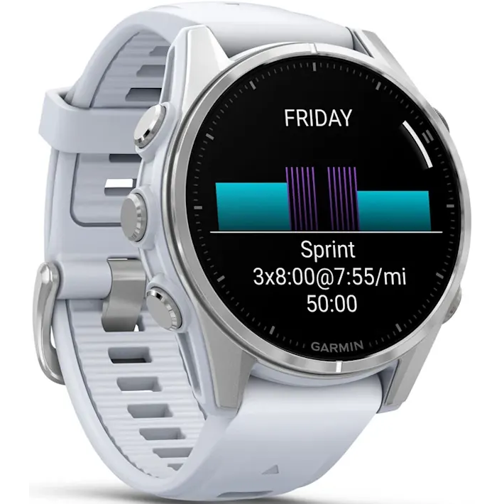 Умные часы Garmin Fenix 8 43mm AMOLED Silver/White - 010-02903-00 - фото 3