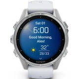 Умные часы Garmin Fenix 8 43mm AMOLED Silver/White (010-02903-00)