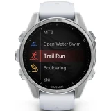 Умные часы Garmin Fenix 8 43mm AMOLED Silver/White (010-02903-00)