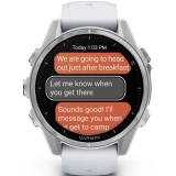 Умные часы Garmin Fenix 8 43mm AMOLED Silver/White (010-02903-00)