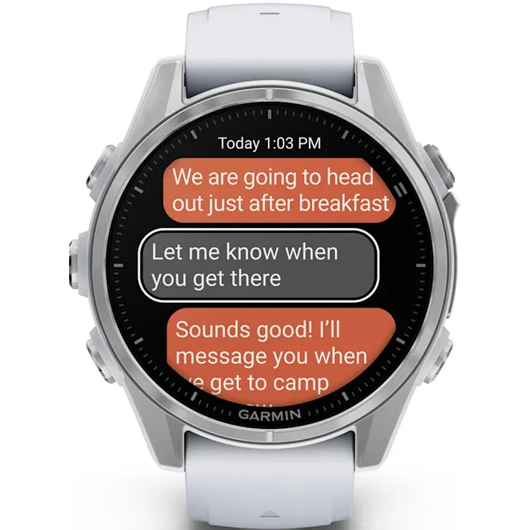 Умные часы Garmin Fenix 8 43mm AMOLED Silver/White - 010-02903-00 - фото 9