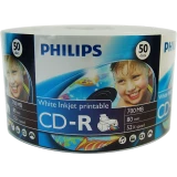 Диск CD-R Philips 700Mb 52x Bulk Printable (50 шт.) (CR7D5JY50/97)
