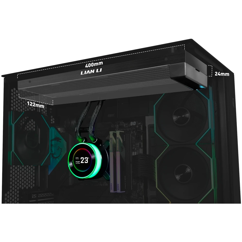 Система жидкостного охлаждения Lian Li HydroShift II LCD-C 360N Black - G89.GHS2LCD36B.R0 - фото 3