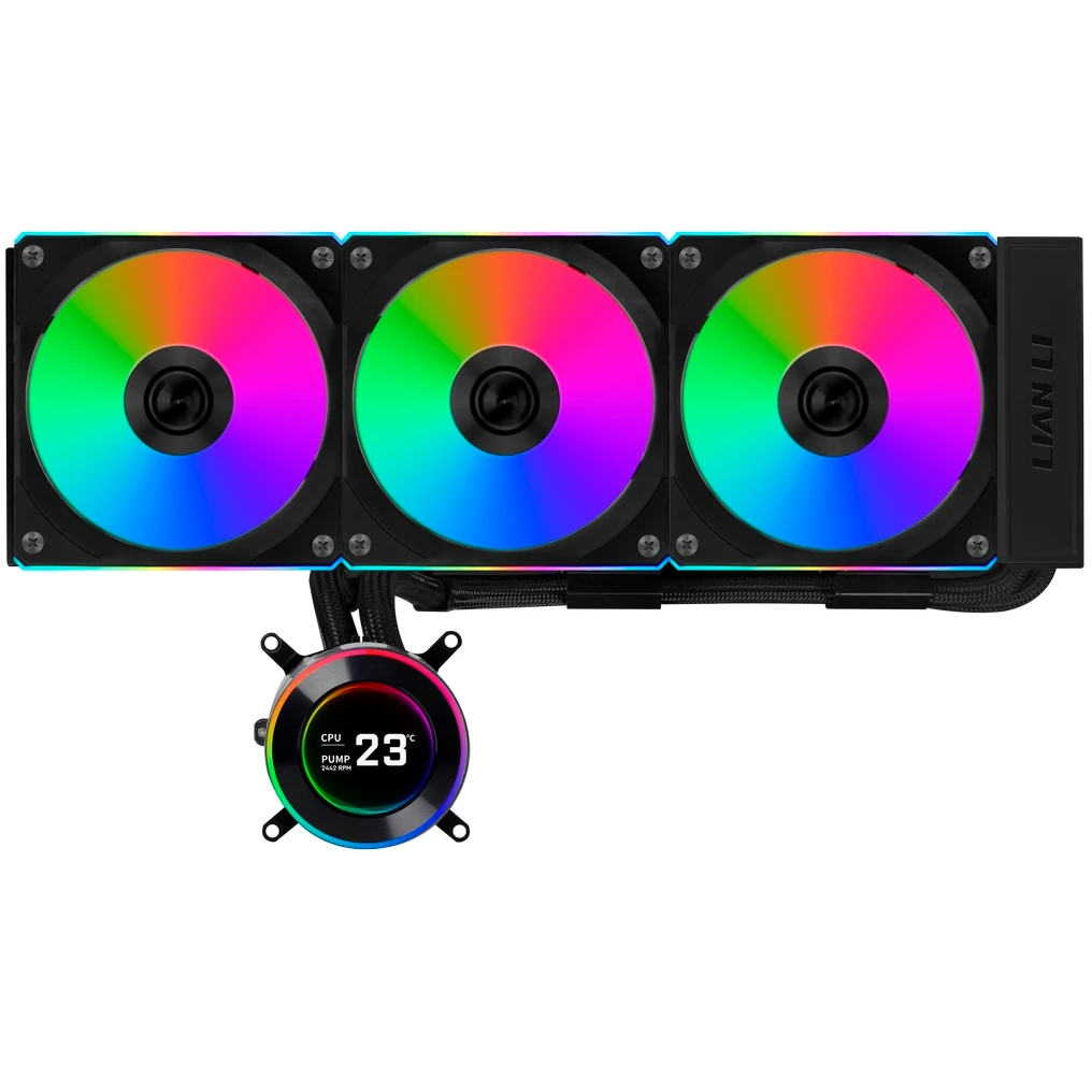 Система жидкостного охлаждения Lian Li HydroShift II LCD-C 360R Black - G89.GHS2LCD36RB.R0