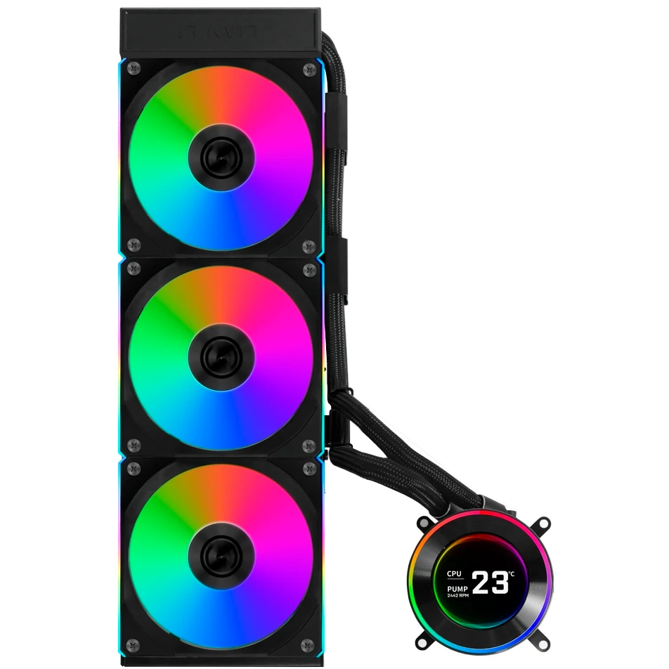 Система жидкостного охлаждения Lian Li HydroShift II LCD-C 360CL Black - G89.GHS2LCD36RB.R0 - фото 2