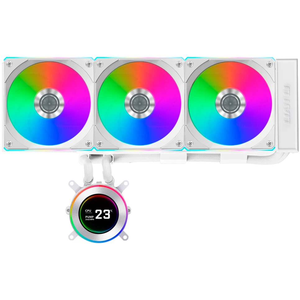 Система жидкостного охлаждения Lian Li HydroShift II LCD-C 360CL White - G89.GHS2LCD36RW.R0
