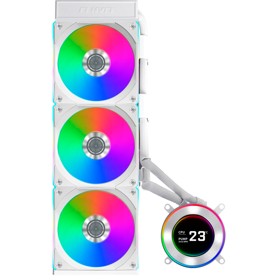 Система жидкостного охлаждения Lian Li HydroShift II LCD-C 360CL White - G89.GHS2LCD36RW.R0 - фото 2