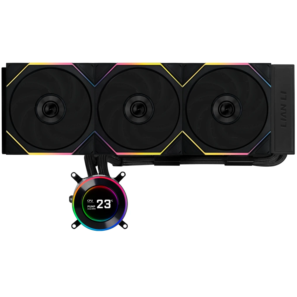 Система жидкостного охлаждения Lian Li HydroShift II LCD-C 360TL Black - G89.GHS2LCD36TB.R0