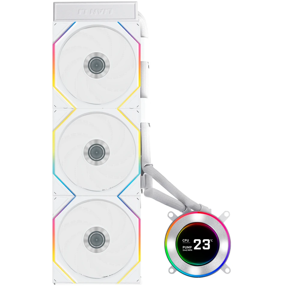 Система жидкостного охлаждения Lian Li HydroShift II LCD-C 360TL White - G89.GHS2LCD36TW.R0 - фото 2