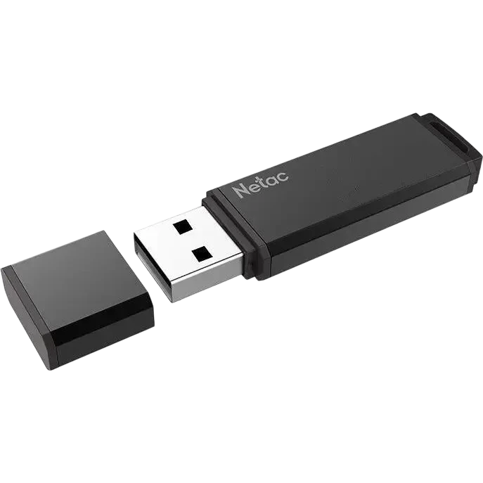 USB Flash накопитель 32Gb Netac U351 USB3.2 Black - NT03U351N-032G-32BK - фото 2