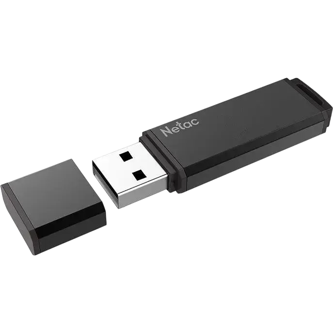 USB Flash накопитель 64Gb Netac U351 USB3.2 Black - NT03U351N-064G-32BK - фото 2