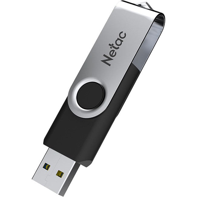 USB Flash накопитель 256Gb Netac U505 USB3.2 Black/Silver - NT03U505N-256G-32BK - фото 2