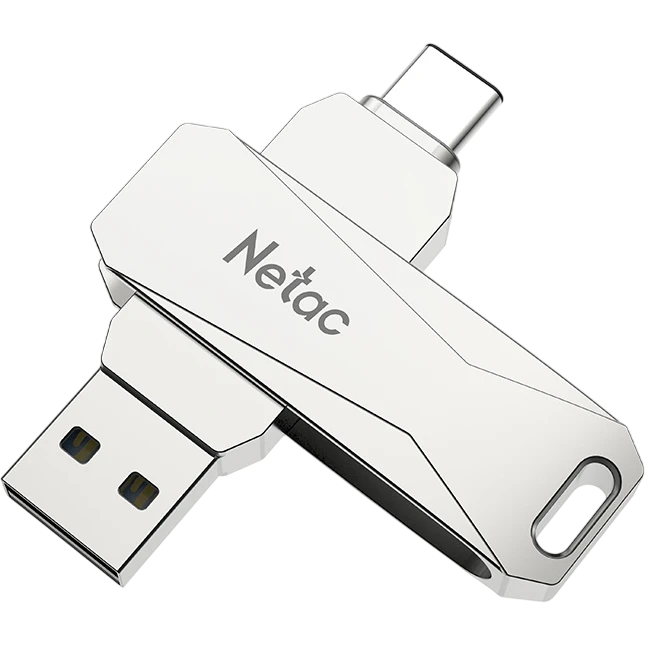 USB Flash накопитель 64Gb Netac U782C USB3.2 Silver - NT03U782C-064G-32PN - фото 2